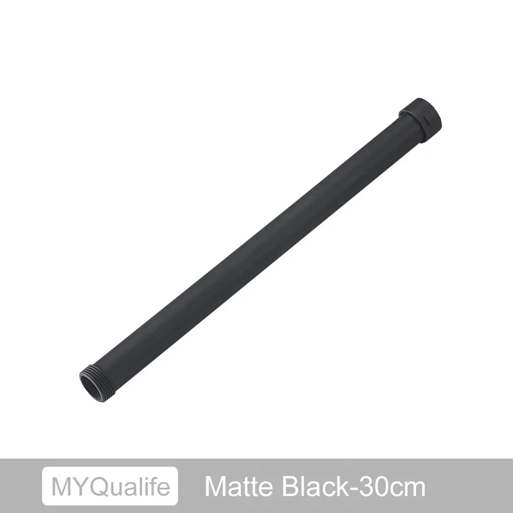 DecorBites™ Brass Black Bathroom Faucet 30cm Extension Tube for Heightening