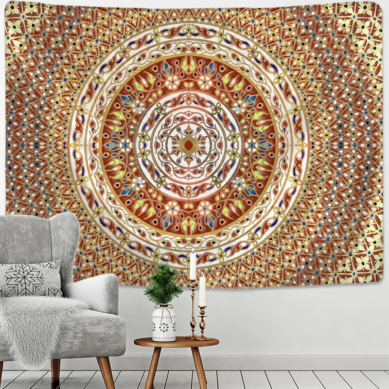 Bohemian Mandala Tapestry Wall Hanging for Travel & Home Decor by Decobites