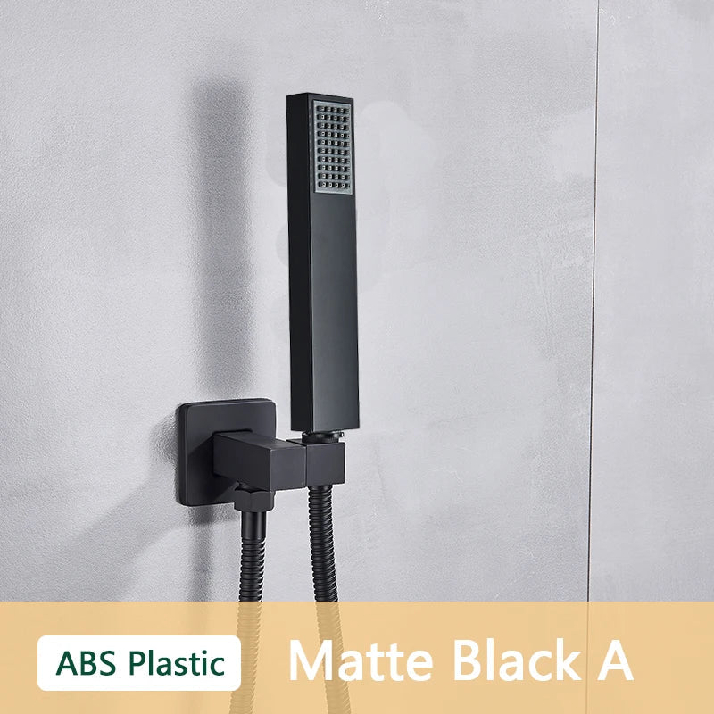 دش يدوي DecorBites™ مصنوع من بلاستيك ABS مع خرطوم وحامل | دش يدوي مثبت على الحائط