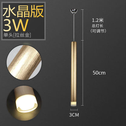 ديكوربايتس™ مصباح معلق من أنبوب الألومنيوم لغرفة الطعام والمطبخ وديكور المنزل