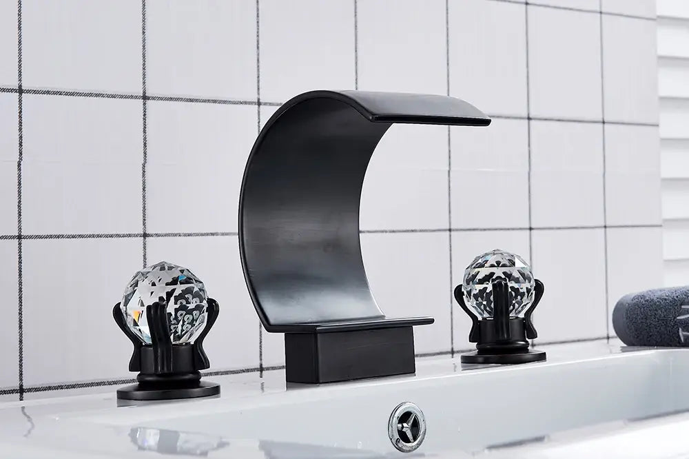 DecorBites™ Waterfall Bathroom Basin Faucet - Hot/Cold Mixer
