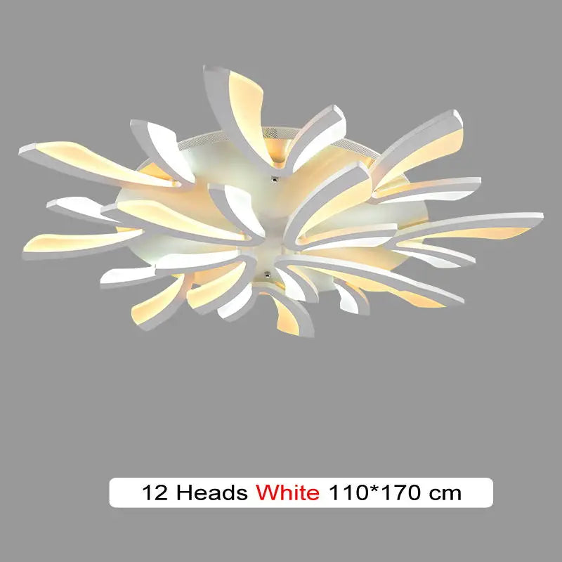DecorBites™ Branch Design LED Chandelier: Modern Nordic Acrylic Ceiling Light for Stylish Living Room Décor