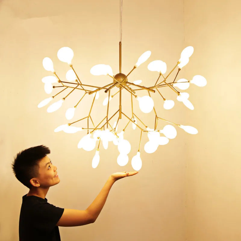 Decorbites™ Araña de Ramas LED: Iluminación Heracleum Lustre para Salón en Cocina, Bar y Restaurante