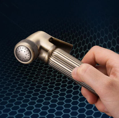 طقم رشاش بيديه من برونز عتيق من ديكوربايتس™ مع صمام نحاسي - رأس دش نفاث