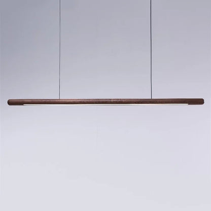 Lámparas colgantes DecorBites™ de madera de nogal negro: Lámpara LED minimalista para comedor