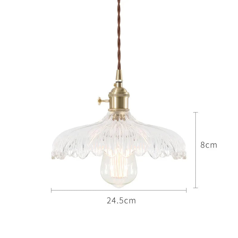 Lámparas Colgantes de Vidrio Decorbites™: Estilo Nórdico Japonés, Lámpara LED Industrial Vintage para Hogar, Bar, Café