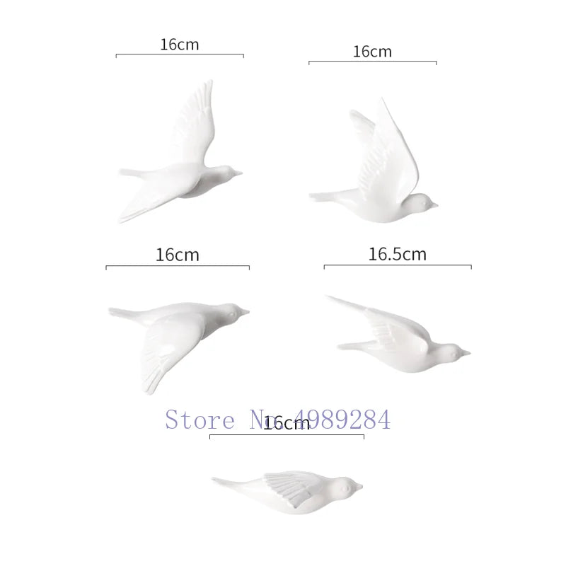 DecorBites™ Golden Bird Wall Hanging Modern Decor Pigeon Accessory