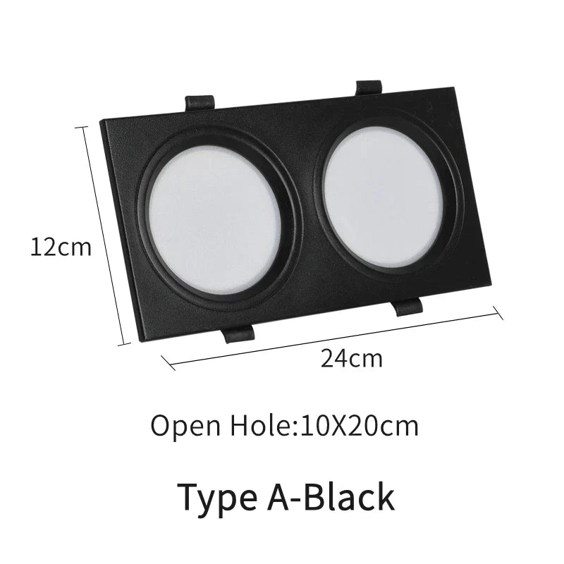 DecorBites™ LED Panel Lamp: Ultra-thin Anti-Fog Recessed Ceiling Downlight for Bathroom, Corridor, Industrial Lighting