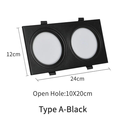 DecorBites™ LED Panel Lamp: Ultra-thin Anti-Fog Recessed Ceiling Downlight for Bathroom, Corridor, Industrial Lighting