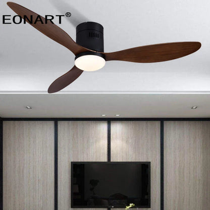 مروحة سقف ديكوربايتس™ DC مقاس 52 بوصة، سوداء، مع جهاز تحكم عن بعد، بدون إضاءة