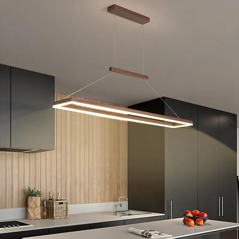 Decorbites™ Lámpara de Araña LED de Aluminio Dorado con Diseño Decorativo de Acrílico para Dormitorio y Isla de Cocina