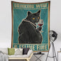 Decobites Black Cat Tarot Tapestry: Psychedelic Hippie Wall Hanging Room Decor