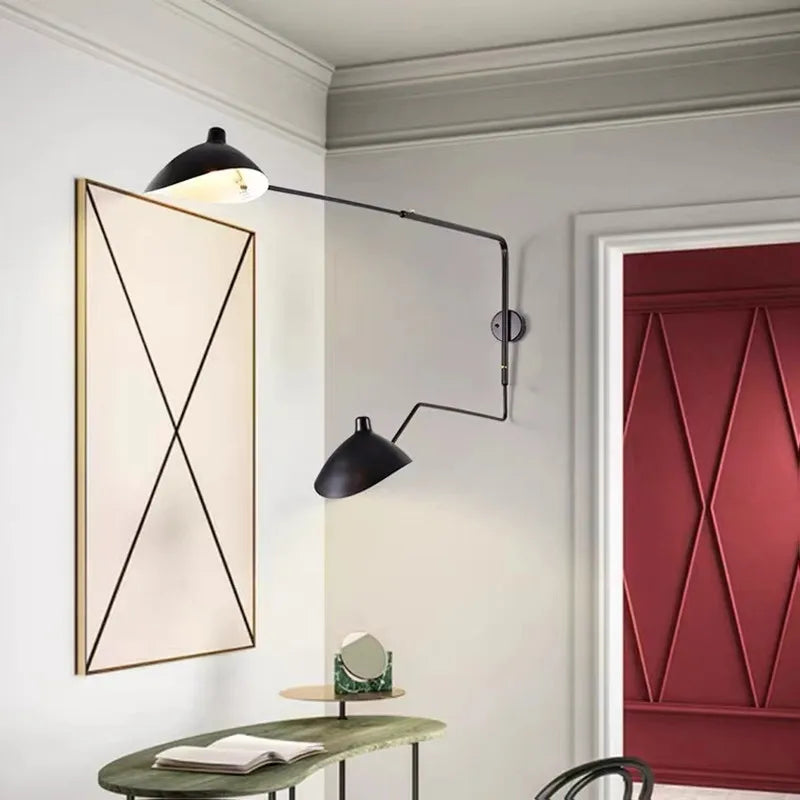 مصباح حائط سيرج مويل الأسود من ديكوربايتس™: تصميم نورديك، ديكور غرفة معيشة إبداعي