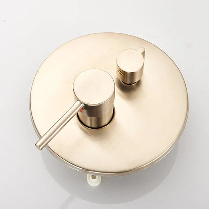DecorBites™ Brushed Gold Concealed Shower Mixer Control Valve Round/Square Box Faucet