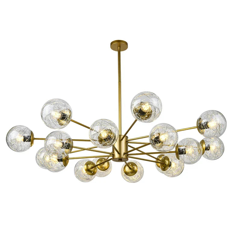 DecorBites™ Glass LED Chandeliers: Modern Dining Room Bedroom Living Room Pendant Lights
