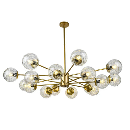 DecorBites™ Glass LED Chandeliers: Modern Dining Room Bedroom Living Room Pendant Lights