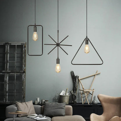 DecorBites™ Industrial Nordic Retro Pendant Lights for Home and Bar Chandelier.