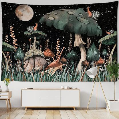 Decobites Mushroom Tapestry Identification Chart Wall Art Boho Room Decor