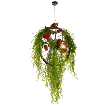 DecorBites™ Green Plant Lighting Chandelier for Dining, Kitchen, Living Room