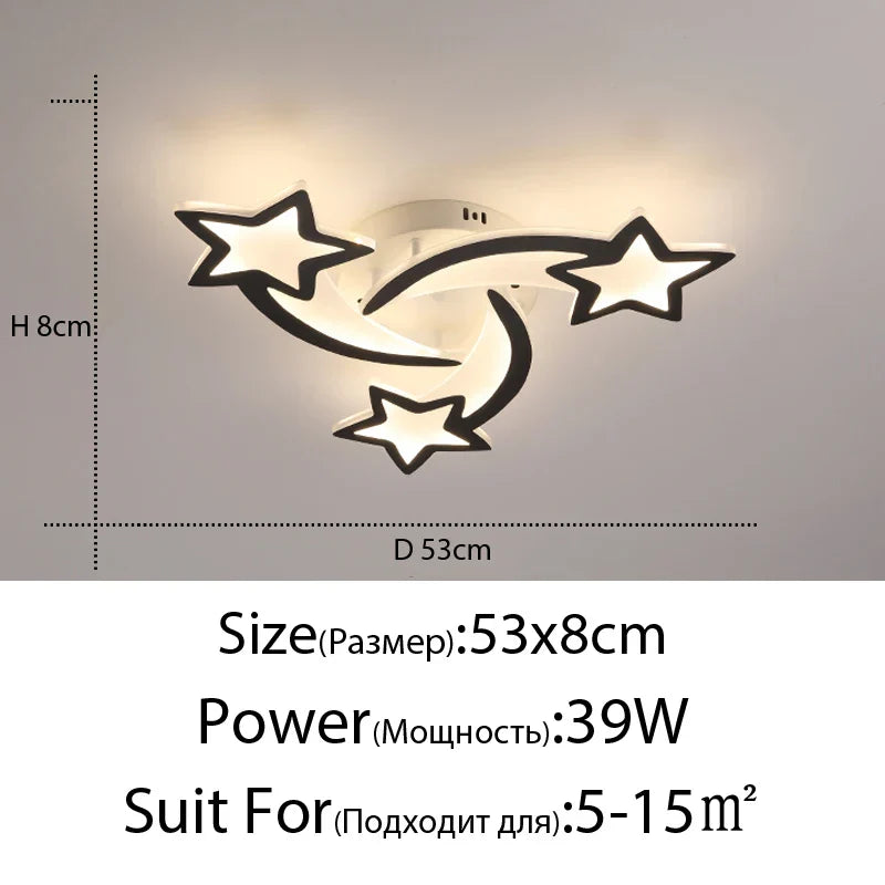 Decorbites™ Lámpara de Araña LED: Iluminación Interior Moderna Regulable para Dormitorio, Pasillo, Sala de Estar