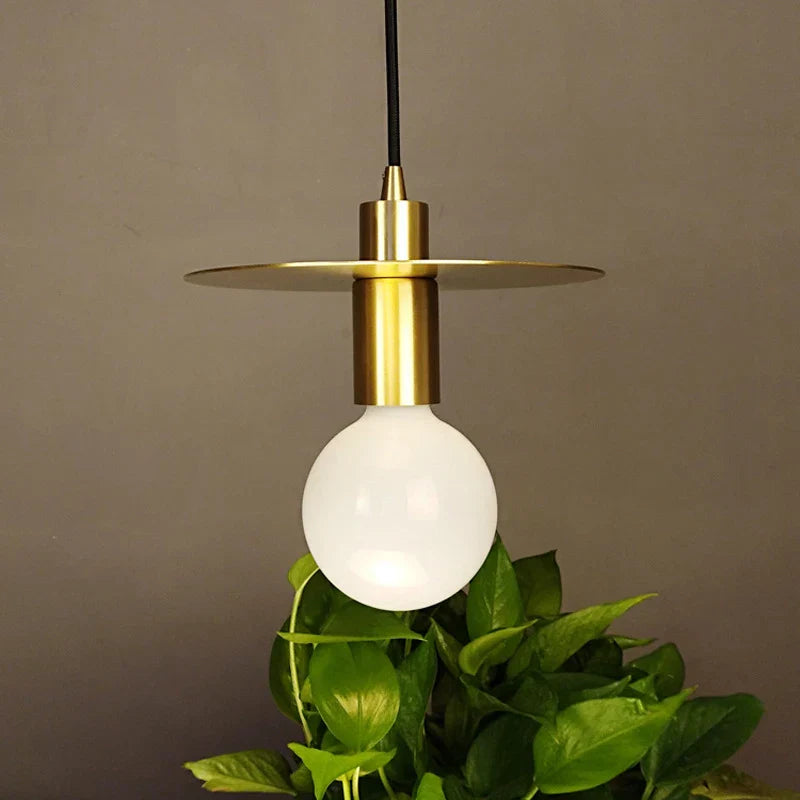 Decorbites™ Lámpara de araña LED E27 dorada para dormitorio y sala de estudio