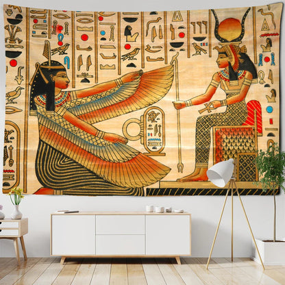 Ancient Egypt Pyramid Tapestry Wall Hanging by Decobites - Boho Home Decor Wizardry