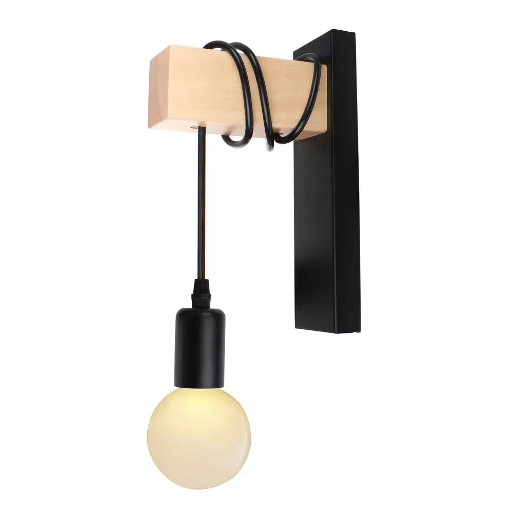 Decorbites™ Luz de Pared con Polea Industrial - Aplico de Pared Retro para Loft en Hogar, Café, Bar