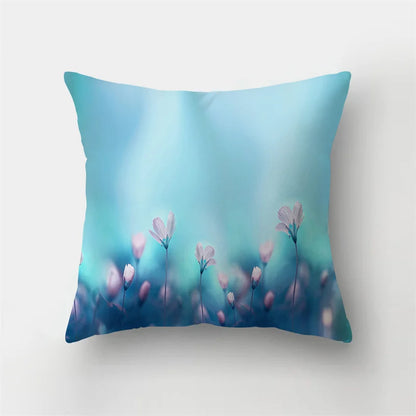 DecorBites™ Butterfly Flower Pillow Case: Colorful Animal Landscape Sofa Cushion Cover