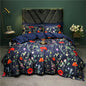 Decobites 1400TC Egyptian Cotton Bird Floral Bedding Set - Luxury 4Pcs