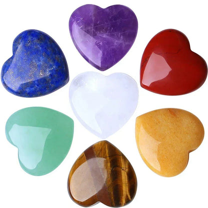 Heart Shaped Amethyst Healing Stones