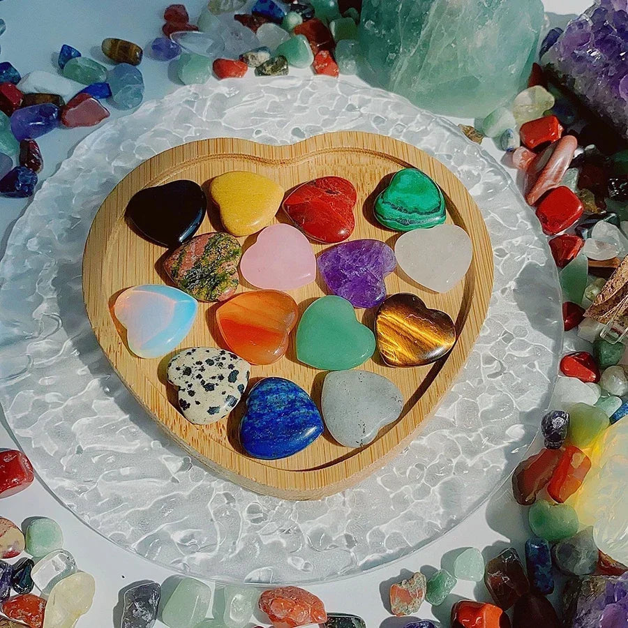 Heart Shaped Amethyst Healing Stones