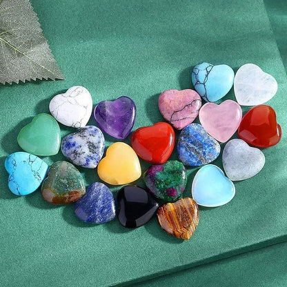 Heart Shaped Amethyst Healing Stones