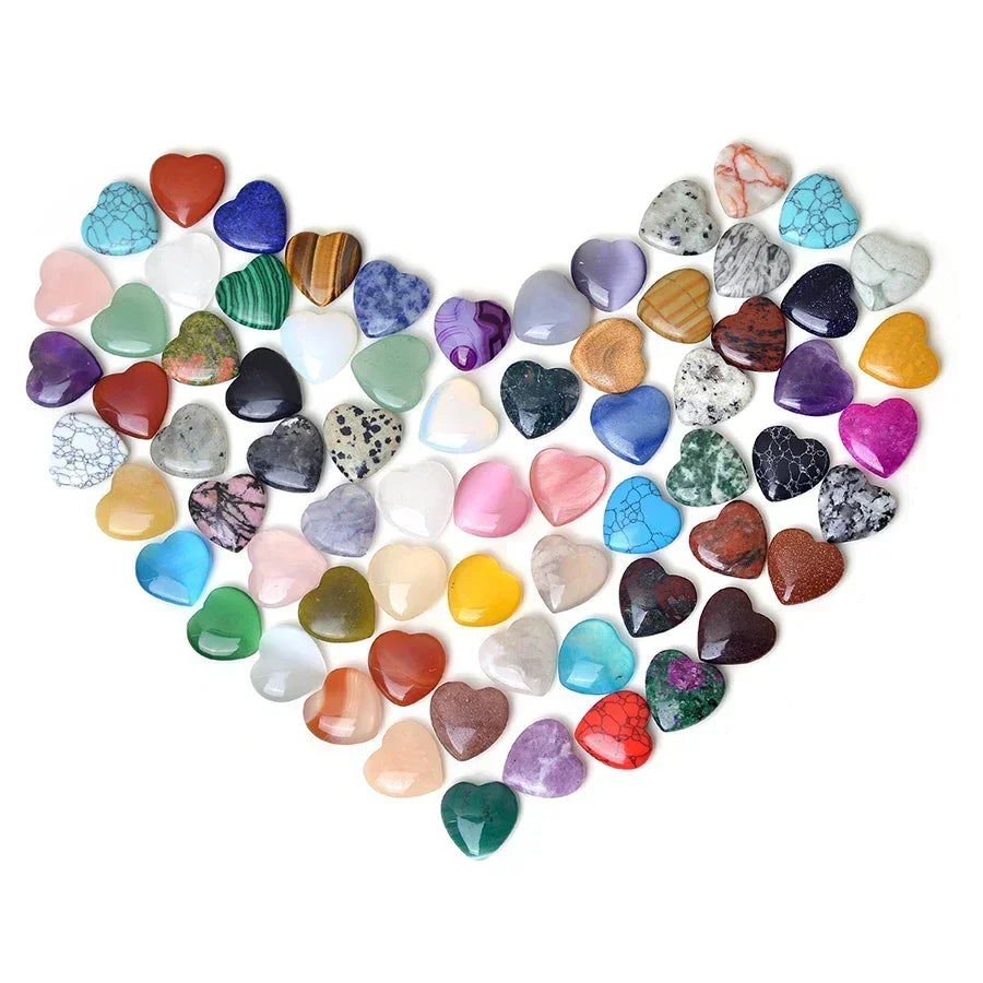 Heart Shaped Amethyst Healing Stones