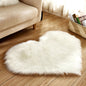 Heart Shaped Faux Fur Rug 30x40cm