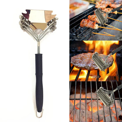 DecorBites™ BBQ Triple Head Brush - Grill Cleaner Tool for Barbecue and Oven