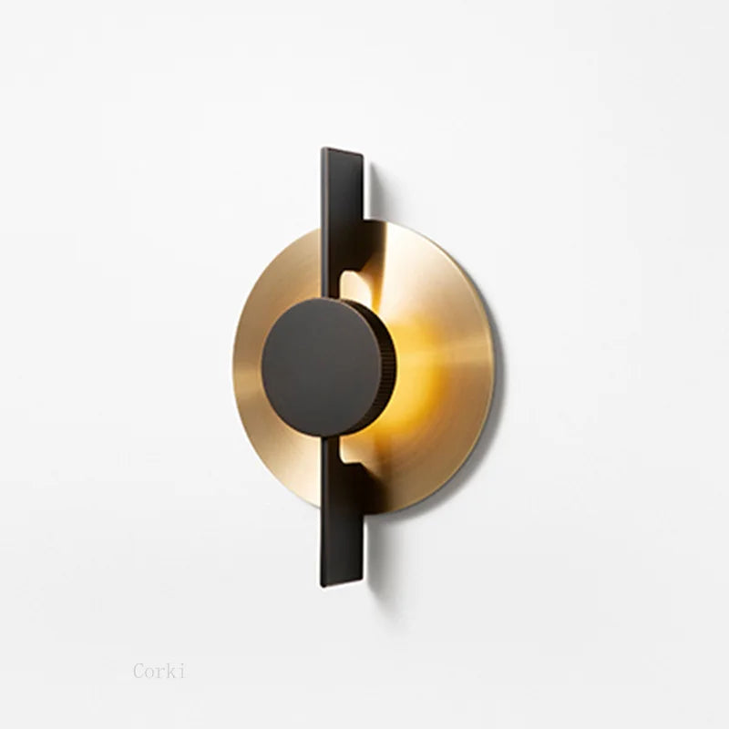 DecorBites™ Iron Art LED Wall lamp: Modern Luxury Black Golden Sconce for Restaurant Foyer