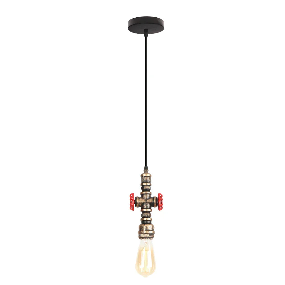 Lámpara colgante de loft retro industrial Decorbites™ con tubería de agua