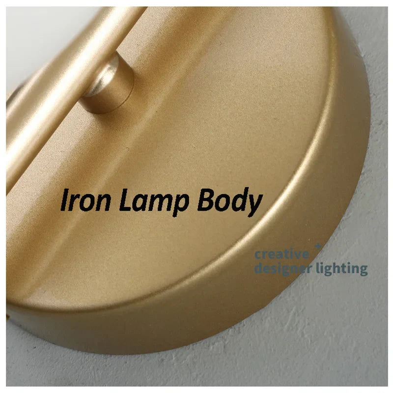 ديكوربايتس™ مصباح حائط LED على شكل كرة زجاجية لغرفة المعيشة الأنيقة وغرفة النوم وإضاءة درج الفندق