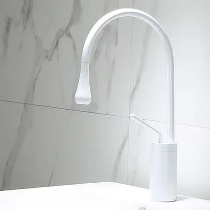 DecorBites™ Gun Grey Brass Basin Faucet Hot Cold Kitchen Sink Water Crane Swivel