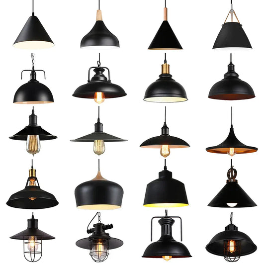 DecorBites™ Industrial Iron Pendant Lights for Home and Retail Spaces