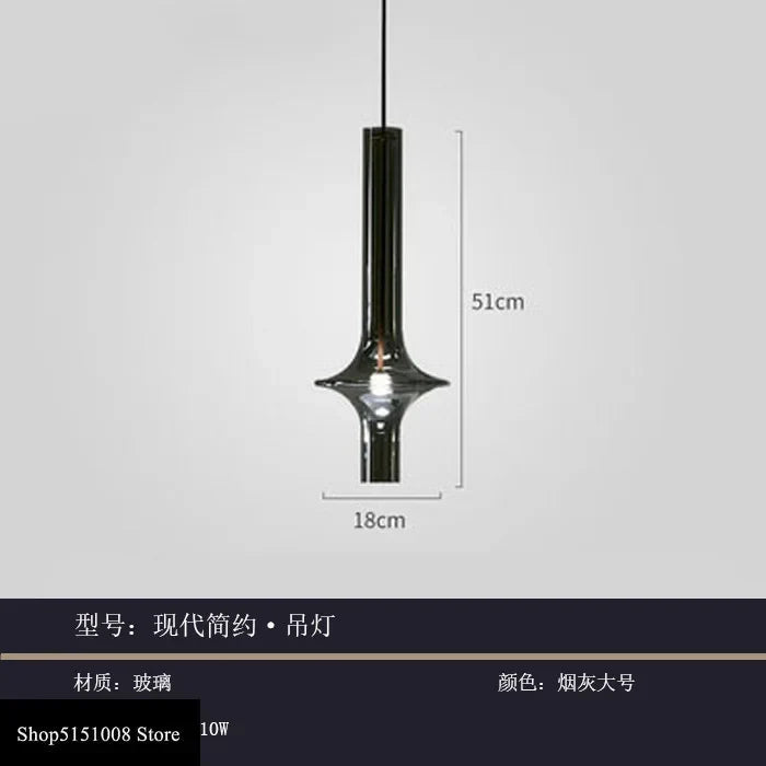 DecorBites™ Glass Pendant Light: Stylish Nordic Luxury Kitchen and Bedroom Hanging Lamp