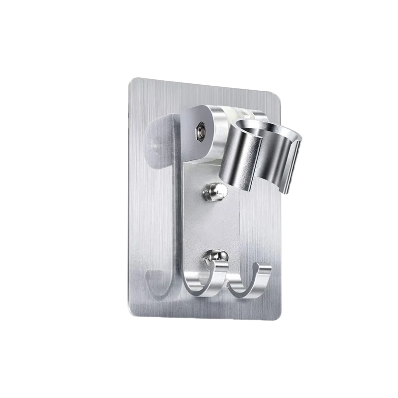 DecorBites™ Aluminum Showerhead Holder: Adjustable & Traceless Bathroom Accessory