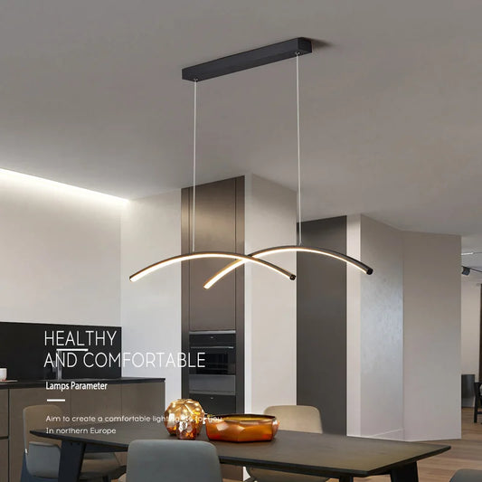 DecorBites™ LED Chandelier: Modern, Creative, Minimalist Lighting for Dining Room, Living Room & Bar Counter