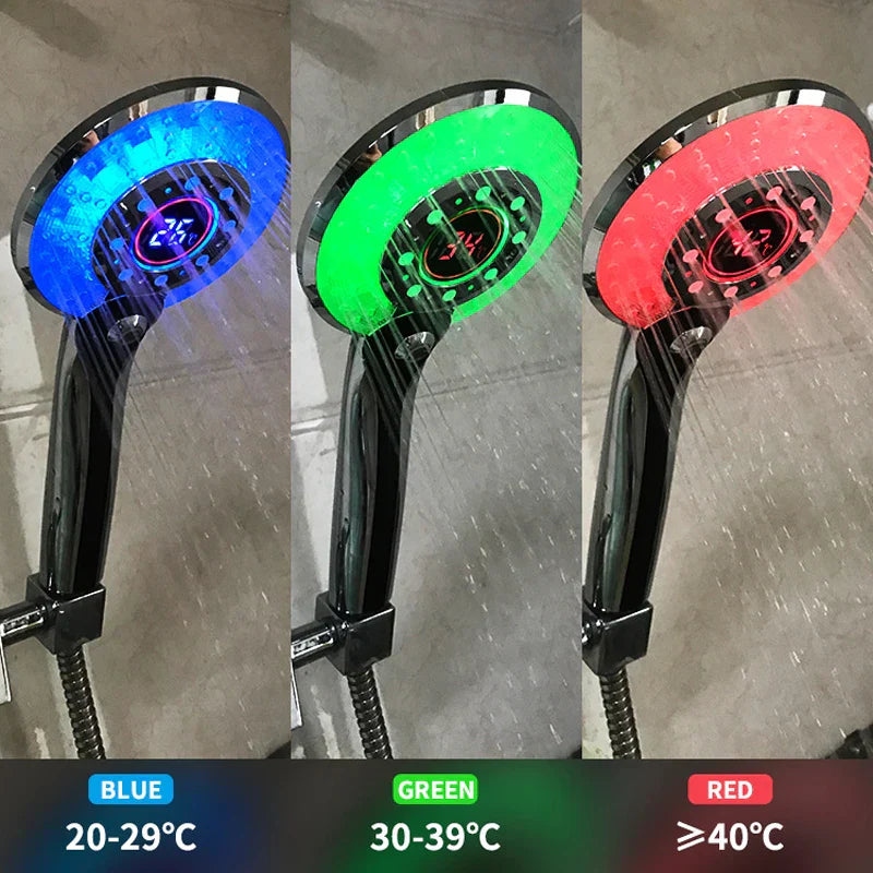 Ducha de luz LED Decorbites™ con control digital de temperatura