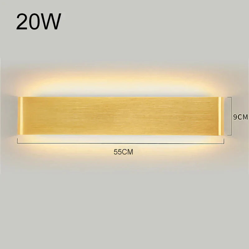 DecorBites™ LED Aluminum Mirror Light Wall Lamp for Corridor, Bedside, Bathroom - Nordic Modern Design