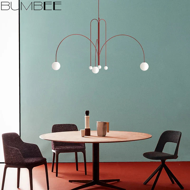 DecorBites™ Designer Line Chandelier Living Room Coffee Shop Hanglamp Loft Light