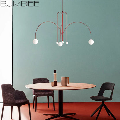 DecorBites™ Designer Line Chandelier Living Room Coffee Shop Hanglamp Loft Light