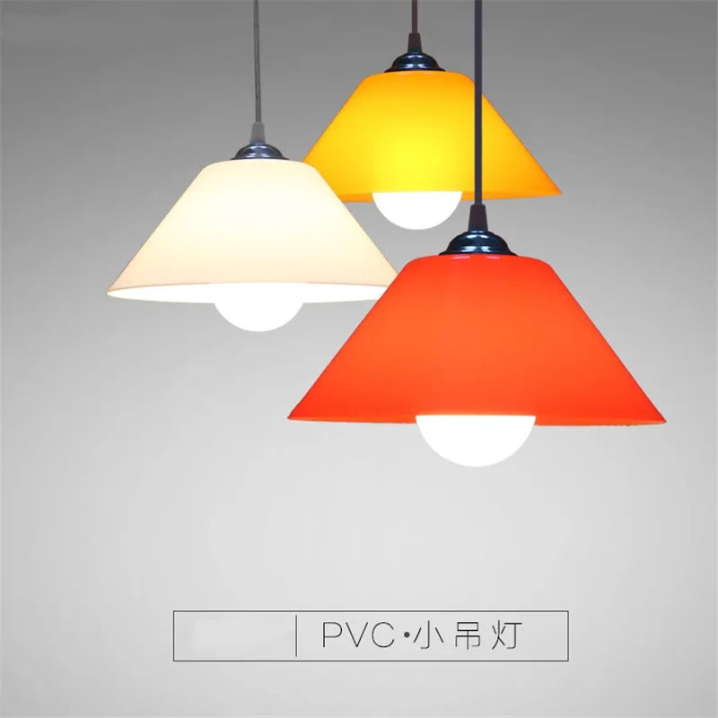 Modern PVC Dome Pendant Light With Iron Accents