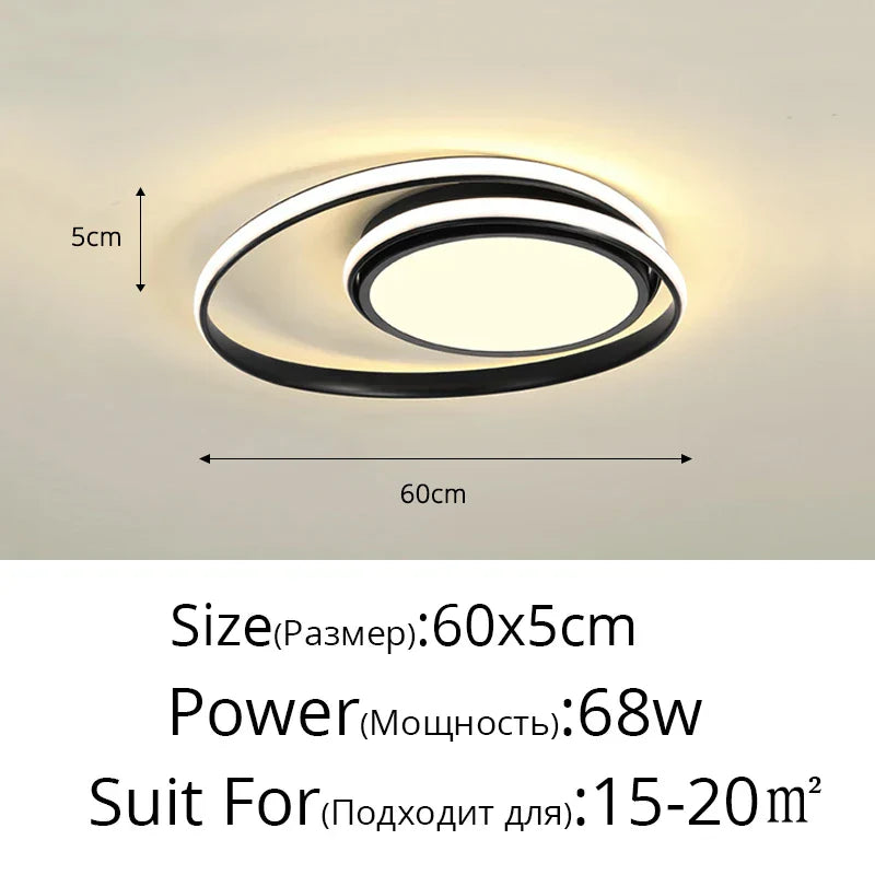 DecorBites™ LED Ceiling Light for Living Bedroom Study Room, Modern Surface Mounted Lamp