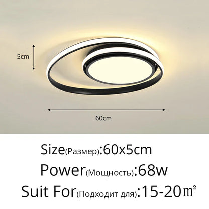 DecorBites™ LED Ceiling Light for Living Bedroom Study Room, Modern Surface Mounted Lamp